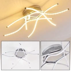 Hofstein Altino Deckenleuchte LED Chrom, 1-flammig