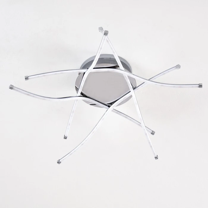 Hofstein Altino Deckenleuchte LED Chrom, 1-flammig 14 Hofstein Altino Deckenleuchte LED Chrom, 1-flammig – Bild 14