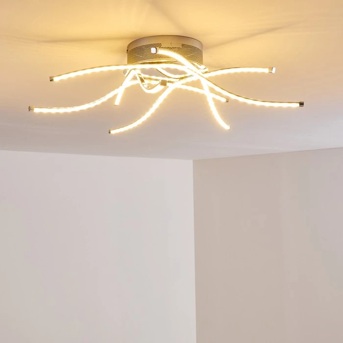 Hofstein Altino Deckenleuchte LED Chrom, 1-flammig 7 Hofstein Altino Deckenleuchte LED Chrom, 1-flammig – Bild 7