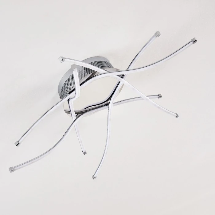 Hofstein Altino Deckenleuchte LED Chrom, 1-flammig 9 Hofstein Altino Deckenleuchte LED Chrom, 1-flammig – Bild 9