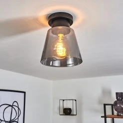 Hofstein Angelshaug Deckenleuchte Schwarz, 1-flammig -Bürolampen Verkäufe angelshaug deckenleuchte h3433539 6