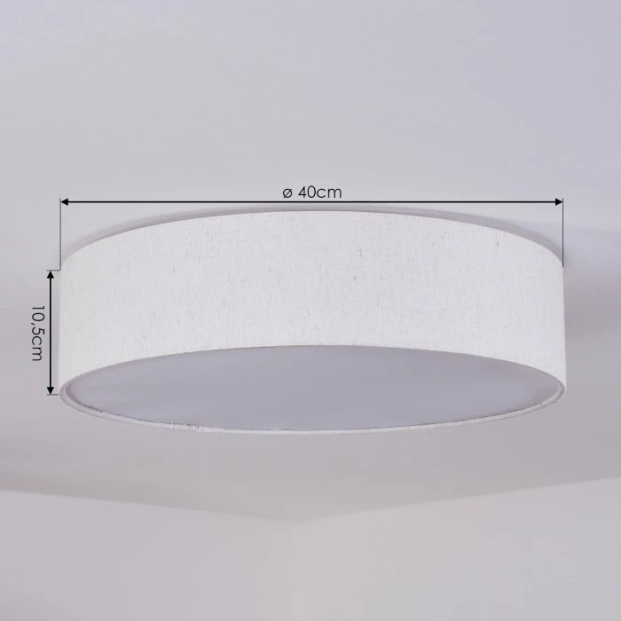 Hofstein Antillo Deckenleuchte LED Weiß, 1-flammig 4 Hofstein Antillo Deckenleuchte LED Weiß, 1-flammig – Bild 4