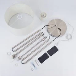 Hofstein Antillo Stehleuchte Nickel-Matt, 2-flammig 17 Hofstein Antillo Stehleuchte Nickel-Matt, 2-flammig -Bürolampen Verkäufe antillo stehleuchte h3414002 4