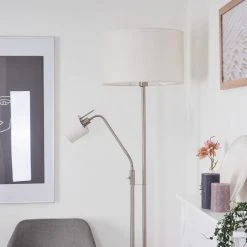 Hofstein Antillo Stehleuchte Nickel-Matt, 2-flammig 21 Hofstein Antillo Stehleuchte Nickel-Matt, 2-flammig -Bürolampen Verkäufe antillo stehleuchte h3414002 8