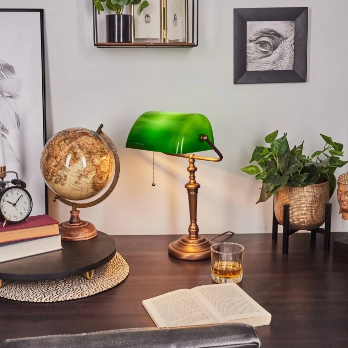 Hofstein Argyle Tischleuchte Bronze, 1-flammig 9 Hofstein Argyle Tischleuchte Bronze, 1-flammig – Bild 9