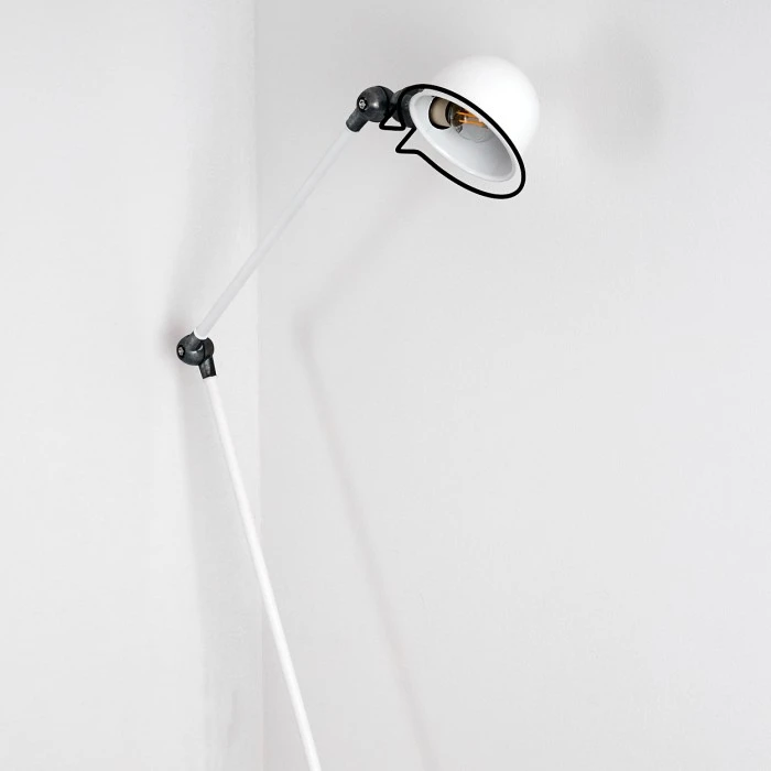 Hofstein Arild Stehleuchte Silber, Weiß, 1-flammig 4 Hofstein Arild Stehleuchte Silber, Weiß, 1-flammig – Bild 4