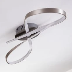 Hofstein Arlena Deckenleuchte LED Nickel-Matt, 1-flammig -Bürolampen Verkäufe arlena deckenleuchte h167336 16