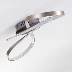 Hofstein Arlena Deckenleuchte LED Nickel-Matt, 1-flammig -Bürolampen Verkäufe arlena deckenleuchte h167336 21