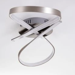 Hofstein Arlena Deckenleuchte LED Nickel-Matt, 1-flammig -Bürolampen Verkäufe arlena deckenleuchte h167336 23