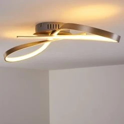 Hofstein Arlena Deckenleuchte LED Nickel-Matt, 1-flammig -Bürolampen Verkäufe arlena deckenleuchte h167336 3
