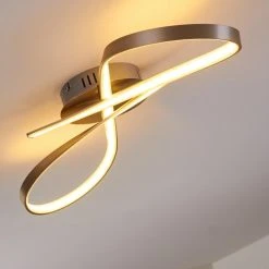 Hofstein Arlena Deckenleuchte LED Nickel-Matt, 1-flammig -Bürolampen Verkäufe arlena deckenleuchte h167336 4