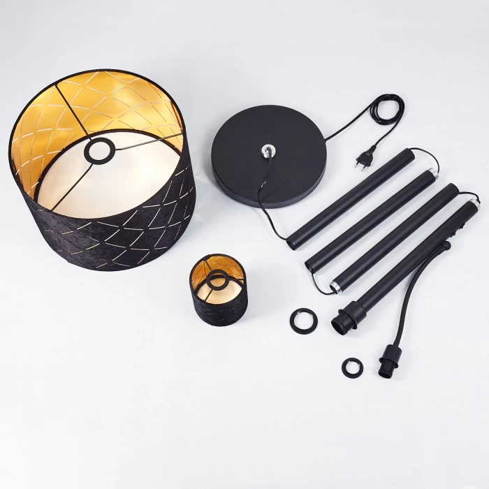 Hofstein Arnoya Stehleuchte Schwarz, 2-flammig 5 Hofstein Arnoya Stehleuchte Schwarz, 2-flammig – Bild 5