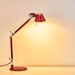 Artemide TOLOMEO MICRO Tischleuchte Rot, 1-flammig -Bürolampen Verkäufe artemide tolomeo micro tischleuchte a011810 11