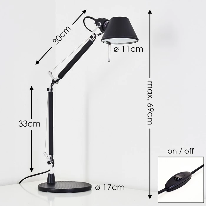Artemide TOLOMEO MICRO Tischleuchte Schwarz, 1-flammig 2 Artemide TOLOMEO MICRO Tischleuchte Schwarz, 1-flammig – Bild 2