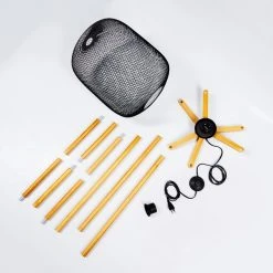 Hofstein Ateponta Stehleuchte Schwarz, Holz hell, 1-flammig -Bürolampen Verkäufe ateponta stehleuchte h3414750 4