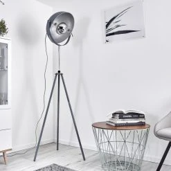 Hofstein Bagdad Stehleuchte Blau, Chrom, Grau, 1-flammig -Bürolampen Verkäufe bagdad stehleuchte h3378748 25