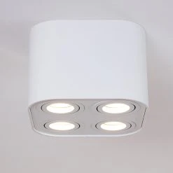 Hofstein Baishan Deckenleuchte Weiß, 4-flammig -Bürolampen Verkäufe baishan deckenleuchte h3322253 4