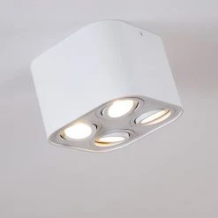 Hofstein Baishan Deckenleuchte Weiß, 4-flammig -Bürolampen Verkäufe baishan deckenleuchte h3322253 8