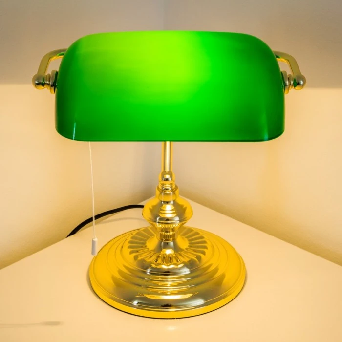 Hofstein Bankerlampe Messing, 1-flammig 7 Hofstein Bankerlampe Messing, 1-flammig – Bild 7