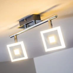Hofstein Baramita Deckenstrahler LED Chrom, 2-flammig -Bürolampen Verkäufe baramita deckenstrahler h3003015 3