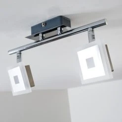 Hofstein Baramita Deckenstrahler LED Chrom, 2-flammig -Bürolampen Verkäufe baramita deckenstrahler h3003015 5