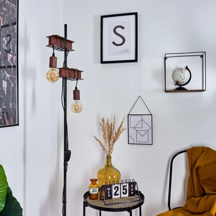 Hofstein Barbengo Stehleuchte Schwarz, Rostfarben, 2-flammig 11 Hofstein Barbengo Stehleuchte Schwarz, Rostfarben, 2-flammig – Bild 11