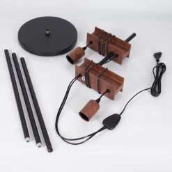 Hofstein Barbengo Stehleuchte Schwarz, Rostfarben, 2-flammig 16 Hofstein Barbengo Stehleuchte Schwarz, Rostfarben, 2-flammig -Bürolampen Verkäufe barbengo stehleuchte h3434895 4