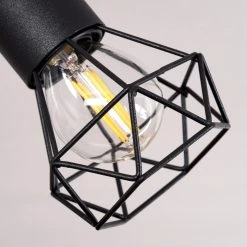 Hofstein Baripada Deckenleuchte Schwarz, Holz dunkel, 2-flammig -Bürolampen Verkäufe baripada deckenleuchte h3388020 2