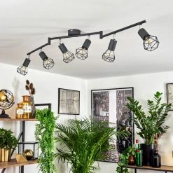 Hofstein Baripada Deckenleuchte Chrom, Anthrazit, 6-flammig -Bürolampen Verkäufe baripada deckenleuchte h3388235 9