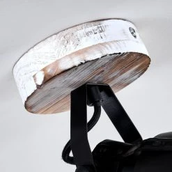 Hofstein Berkeley Deckenleuchte Schwarz, Holz hell, Schwarz-Gold, 1-flammig -Bürolampen Verkäufe berkeley deckenleuchte h3325292 17