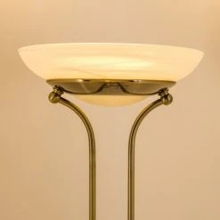 Hofstein Biot Deckenfluter LED Altmessing, 2-flammig -Bürolampen Verkäufe biot deckenfluter h165424 11