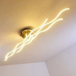 Hofstein Bovino Deckenleuchte LED Nickel-Matt, 1-flammig -Bürolampen Verkäufe bovino deckenleuchte h167992 24