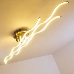 Hofstein Bovino Deckenleuchte LED Nickel-Matt, 1-flammig -Bürolampen Verkäufe bovino deckenleuchte h167992 3