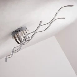 Hofstein Bovino Deckenleuchte LED Nickel-Matt, 1-flammig -Bürolampen Verkäufe bovino deckenleuchte h167992 4