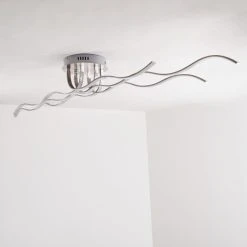 Hofstein Bovino Deckenleuchte LED Nickel-Matt, 1-flammig -Bürolampen Verkäufe bovino deckenleuchte h167992 5