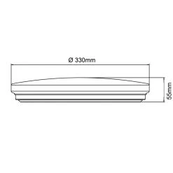Brilliant Leuchten Brilliant Alon Deckenleuchte LED Wei&szlig;, 1-flammig, Bewegungsmelder -Bürolampen Verkäufe brilliant alon deckenleuchte g99788 05 7