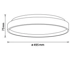 Brilliant Leuchten Brilliant Alson Deckenleuchte LED Braun, Weiß, 1-flammig, Fernbedienung 15 Brilliant Leuchten Brilliant Alson Deckenleuchte LED Braun, Weiß, 1-flammig, Fernbedienung -Bürolampen Verkäufe brilliant alson deckenleuchte g99787 75 7