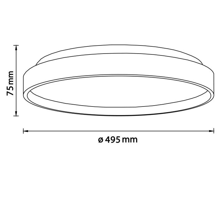 Brilliant Leuchten Brilliant Alson Deckenleuchte LED Braun, Weiß, 1-flammig, Fernbedienung 8 Brilliant Leuchten Brilliant Alson Deckenleuchte LED Braun, Weiß, 1-flammig, Fernbedienung – Bild 8