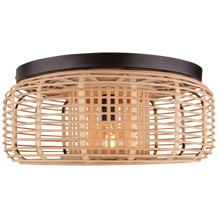 Brilliant Leuchten Brilliant Crosstown Deckenleuchte Schwarz, Holz dunkel, 1-flammig 1 Brilliant Leuchten Brilliant Crosstown Deckenleuchte Schwarz, Holz dunkel, 1-flammig