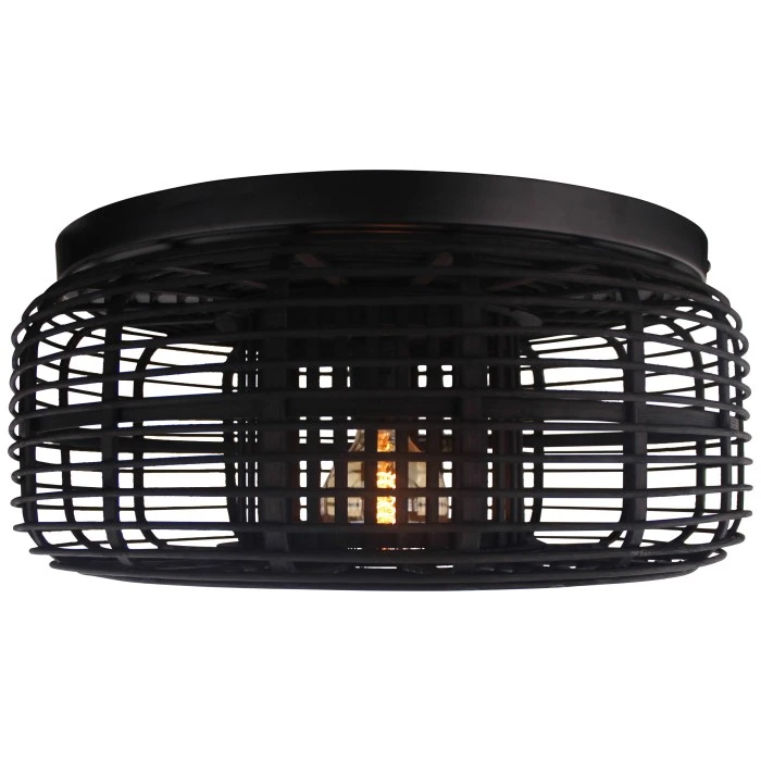 Brilliant Leuchten Brilliant Crosstown Deckenleuchte Schwarz, Holz dunkel, 1-flammig 1 Brilliant Leuchten Brilliant Crosstown Deckenleuchte Schwarz, Holz dunkel, 1-flammig