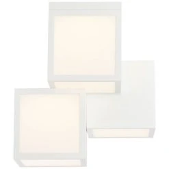 Brilliant Leuchten Brilliant Cubix Deckenleuchte LED Wei&szlig;, 1-flammig