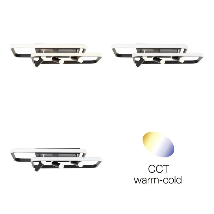 Brilliant Leuchten Brilliant Dalida Deckenleuchte LED Schwarz, 1-flammig, Fernbedienung 4 Brilliant Leuchten Brilliant Dalida Deckenleuchte LED Schwarz, 1-flammig, Fernbedienung – Bild 4