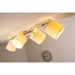 Brilliant Leuchten Brilliant Deckenleuchte Sandra Chrom, 4-flammig -Bürolampen Verkäufe brilliant deckenleuchte sandra g85031 05 13