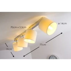 Brilliant Leuchten Brilliant Deckenleuchte Sandra Chrom, 4-flammig -Bürolampen Verkäufe brilliant deckenleuchte sandra g85031 05 2