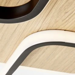 Brilliant Leuchten Brilliant Dennet Deckenleuchte LED Schwarz, Braun, 1-flammig 15 Brilliant Leuchten Brilliant Dennet Deckenleuchte LED Schwarz, Braun, 1-flammig -Bürolampen Verkäufe brilliant dennet deckenleuchte g99750 76 4