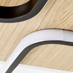 Brilliant Leuchten Brilliant Dennet Deckenleuchte LED Schwarz, Braun, 1-flammig 16 Brilliant Leuchten Brilliant Dennet Deckenleuchte LED Schwarz, Braun, 1-flammig -Bürolampen Verkäufe brilliant dennet deckenleuchte g99750 76 5