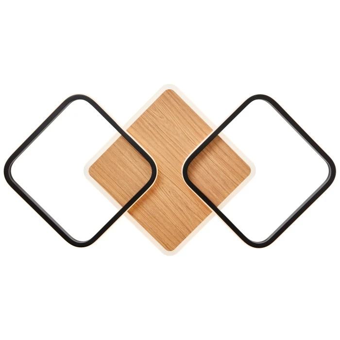 Brilliant Leuchten Brilliant Dennet Deckenleuchte LED Schwarz, Braun, 1-flammig 7 Brilliant Leuchten Brilliant Dennet Deckenleuchte LED Schwarz, Braun, 1-flammig – Bild 7