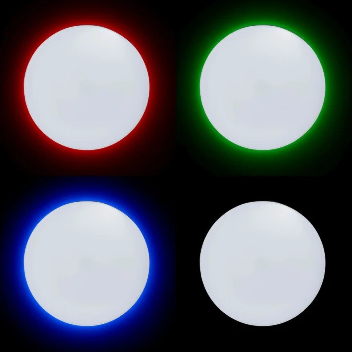 Brilliant Leuchten Brilliant Edna Deckenleuchte LED Chrom, 1-flammig, Fernbedienung, Farbwechsler 27 Brilliant Leuchten Brilliant Edna Deckenleuchte LED Chrom, 1-flammig, Fernbedienung, Farbwechsler – Bild 27