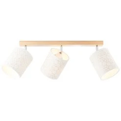 Brilliant Leuchten Brilliant Galance Strahler Holz hell, 3-flammig