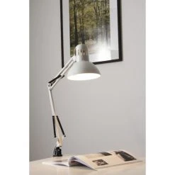 Brilliant Leuchten Brilliant Hobby Schreibtischklemmleuchte Wei&szlig;, 1-flammig -Bürolampen Verkäufe brilliant hobby schreibtischklemmleuchte 10802 05 do1 4